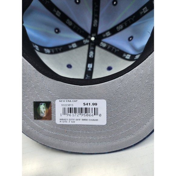 CHARLOTTE HORNETS 2023 OFFICIAL NBA NEW ERA 9FIFTY CITY EDITION FITTED HAT 7 1/2 - Picture 6 of 6